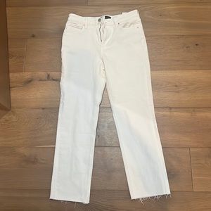 Strait leg white jeans